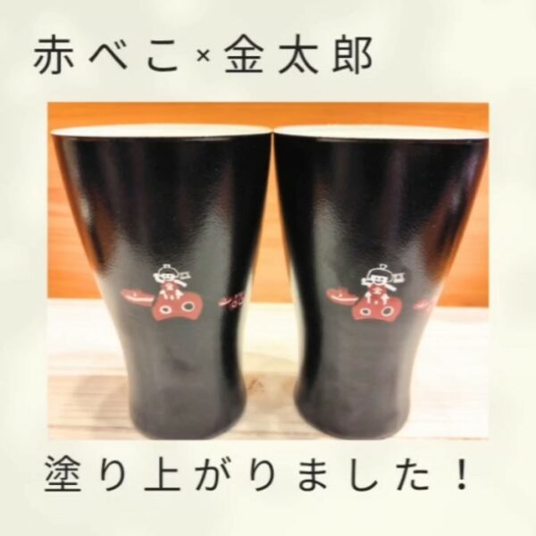 金太郎の乗った赤べこ