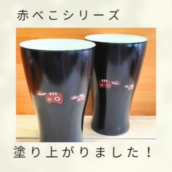 赤べこシリーズ（ブラック）が塗り上がりました！