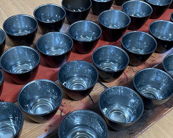 銀シリーズのミニグラスが塗り上がりました
